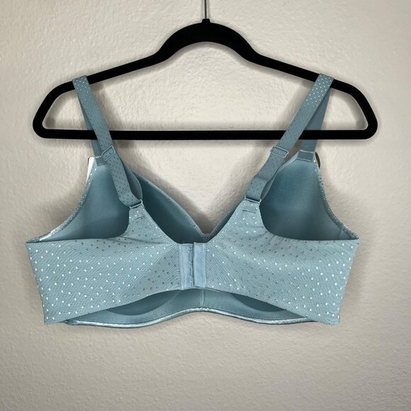 Wacoal Womens Back Appeal Wire Free Bra 38DD Stone Blue 856303 - Picture 6 of 9